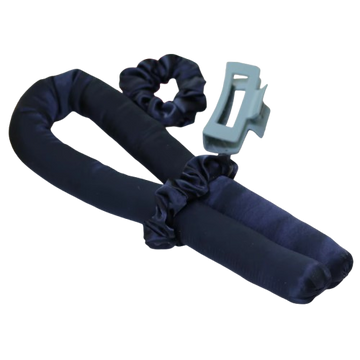 Pure Silk Heatless Curls Hair Rollers Set with Clips & Ribbon