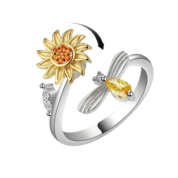 Versatile Rotatable Flower Ring – Adjustable Jewelry