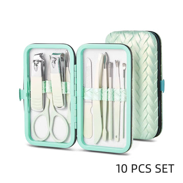 7-16Pcs Manicure Pedicure Set, Pro Nail Clipper Kit w/ Case
