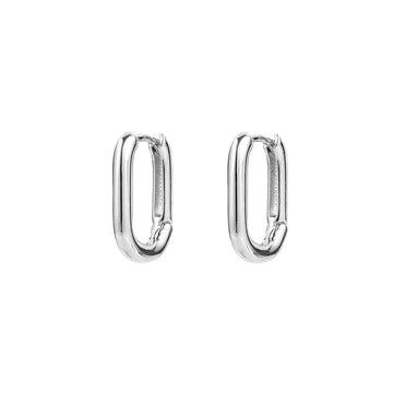 925 Silver Korean O-Shape Hoop Earrings – Trendy & Elegant