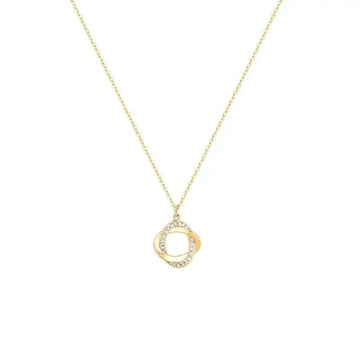 14K Gold 925 Silver Cross Pendant Necklace for Women