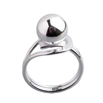 925 Silver Adjustable Open Ring for Women – Vintage Style