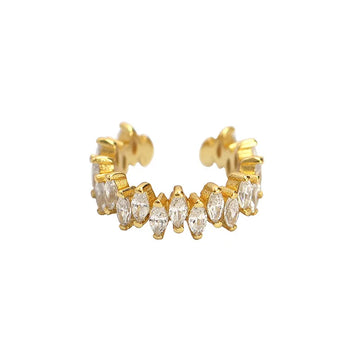 Luxury 925 Silver Horse Eye Zircon Ear Cuff – Non-Piercing
