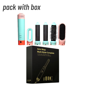 5-in-1 Multi Styler Hair Dryer | Curling Barrel & Hot Air Brush Styling Tool