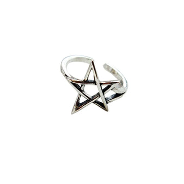925 Silver Retro Star Ring for Women – Wedding Jewelry