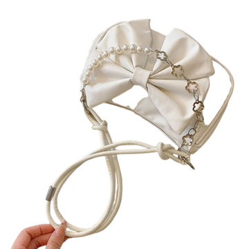 Trendy Pearl Bow Shoulder Bag – Casual & Commuter Purse