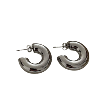 925 Sterling Silver Circle Earrings for Women Hypoallergenic