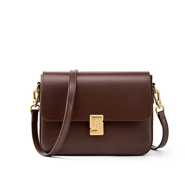 Luxury Cowhide Leather Crossbody Bag for Women – Small