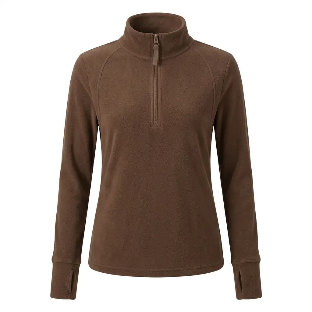 Pumpkin Spice Mocha Quarter-Zip Fleece Pullover Top for Fall — CheeQy Babe