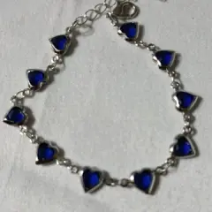 Customer photo of Red Crystal Heart Bracelet — Elegant Metal Chain with Zircon Charm