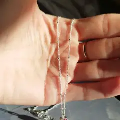 Customer photo of Heart Pendant Necklace — Romantic Elegance in 925 Sterling Silver