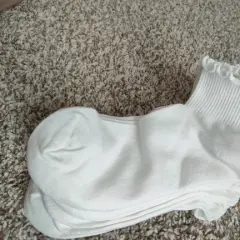Customer photo of Ruffle Ankle Socks — Chic Breathable Cotton Blend