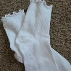 Customer photo of Ruffle Ankle Socks — Chic Breathable Cotton Blend