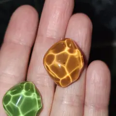 Customer photo of Geometric Ear Cuffs — Colorful Resin Style & Non-Pierced Design