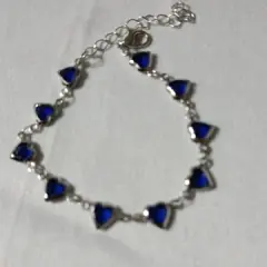 Customer photo of Red Crystal Heart Bracelet — Elegant Metal Chain with Zircon Charm