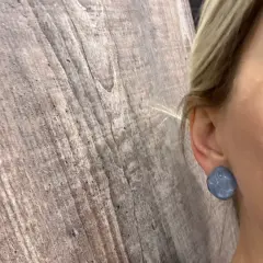 Customer photo of Geometric Ear Cuffs — Colorful Resin Style & Non-Pierced Design