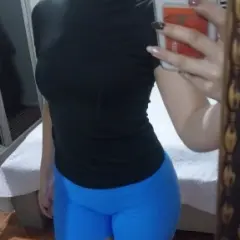 Customer photo of Basic Crop Top — Flattering Slim Fit Crewneck Tee