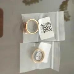 Customer photo of Gold Wedding Band Ring — Timeless Style in Stainless Steel