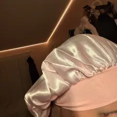 Customer photo of Satin Sleep Bonnet — Frizz Protection with Soft Elastic Band