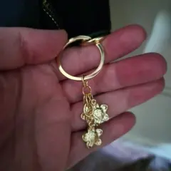 Customer photo of Sakura Flower Keychain — Cute Enamel Bag Charm Accessory