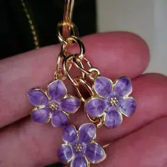 Customer photo of Sakura Flower Keychain — Cute Enamel Bag Charm Accessory