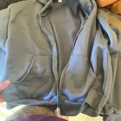 Customer photo of Cropped Zip Hoodie — Casual Comfort with Long Sleeve Design