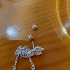 Customer photo of Butterfly Stud Earrings — Delicate Elegance in 925 Sterling Silver