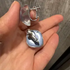 Customer photo of Geometric Ear Cuffs — Colorful Resin Style & Non-Pierced Design