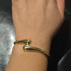 Customer photo of Metal Cuff Bracelet — Bold Geometric Style & Adjustable Bangle