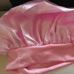 Customer photo of Satin Sleep Bonnet — Frizz Protection with Soft Elastic Band