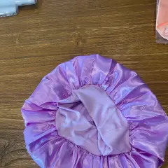 Customer photo of Satin Sleep Bonnet — Frizz Protection with Soft Elastic Band