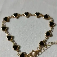 Customer photo of Red Crystal Heart Bracelet — Elegant Metal Chain with Zircon Charm
