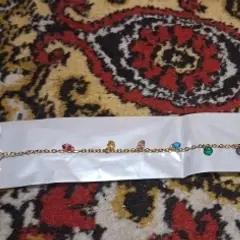 Customer photo of Disc Tassel Anklet — Chic Shine & Glossy Stainless Steel