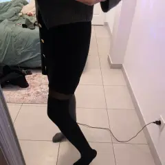 Customer photo of Knee High Stripe Socks — Cozy Comfort with Soft Stretch Knit