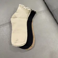 Customer photo of Ruffle Ankle Socks — Chic Breathable Cotton Blend