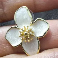 Customer photo of Green Flower Earrings — Vintage Charm & Drip Glaze Finish
