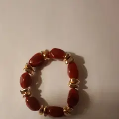 Customer photo of Acrylic Beaded Bracelet — Bohemian Elastic Everyday Style