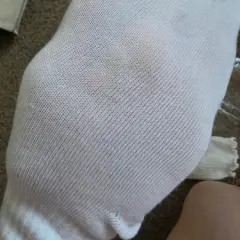 Customer photo of Ruffle Ankle Socks — Chic Breathable Cotton Blend