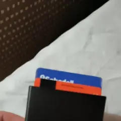 Customer photo of Slim RFID Wallet — Minimalist Metal Card Holder