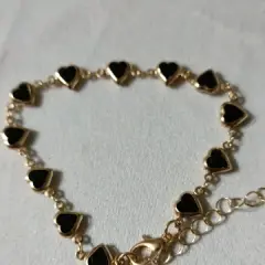 Customer photo of Red Crystal Heart Bracelet — Elegant Metal Chain with Zircon Charm