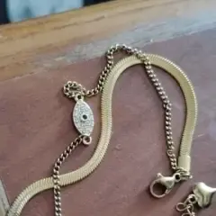 Customer photo of Pearl Chain Anklet — Elegant Summer Style in Stainless Steel