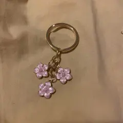 Customer photo of Sakura Flower Keychain — Cute Enamel Bag Charm Accessory