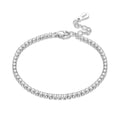 S925 Sterling Silver Bracelet Zircon Women Fashion Simple Engagement Wedding Charm Jewelry for Women Birthday