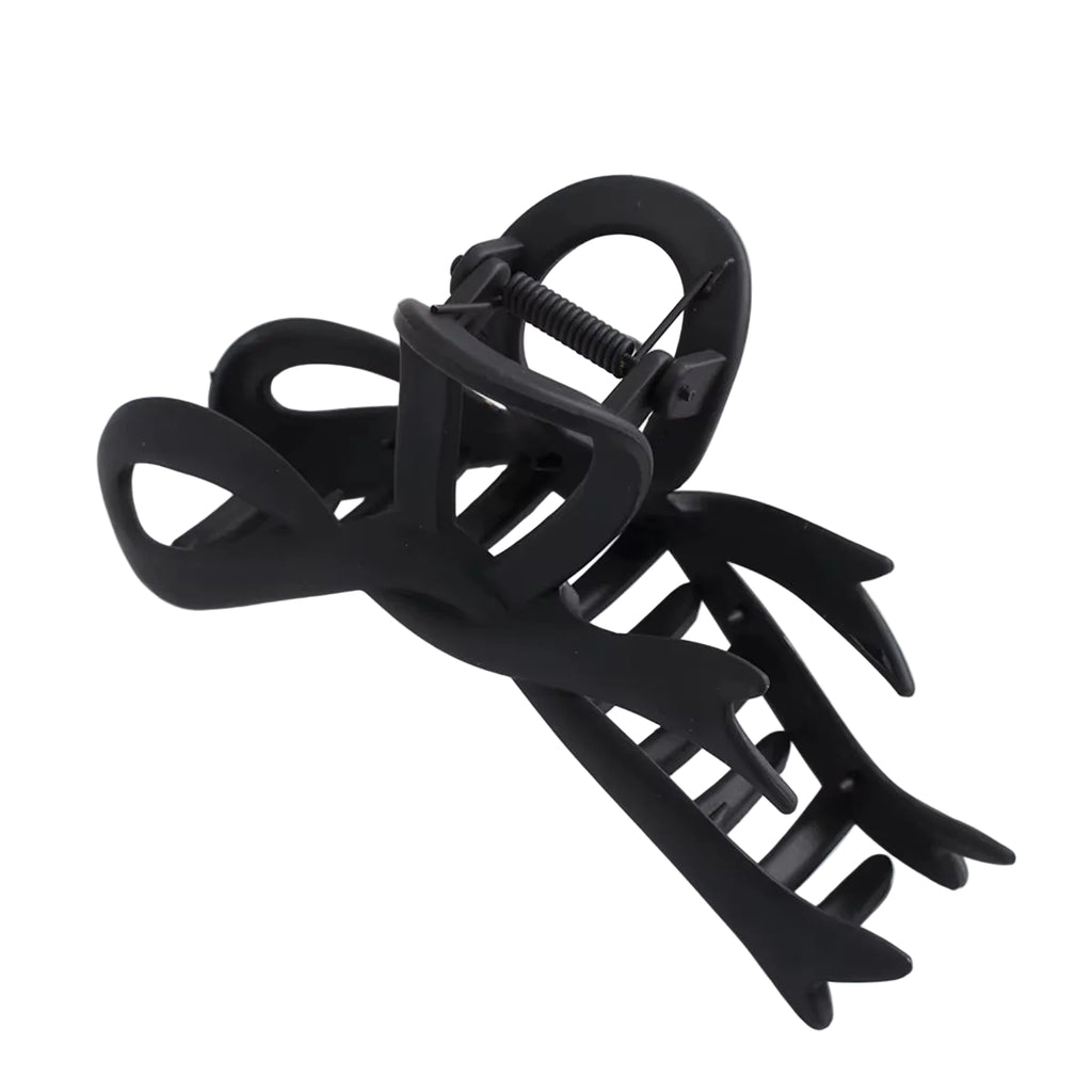 13CM Matte Hair Clips Vintage Ribbon Bow Hair Claws Crab Headwear Hairpins Shark Ponytail for Women Hair Accessories Barrettes