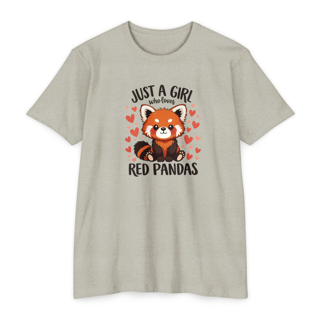 Just a Girl Who Loves Red Pandas T-Shirt — Cute Red Panda Tee for Women
