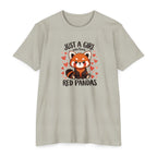 Just a Girl Who Loves Red Pandas T-Shirt — Cute Red Panda Tee for Women