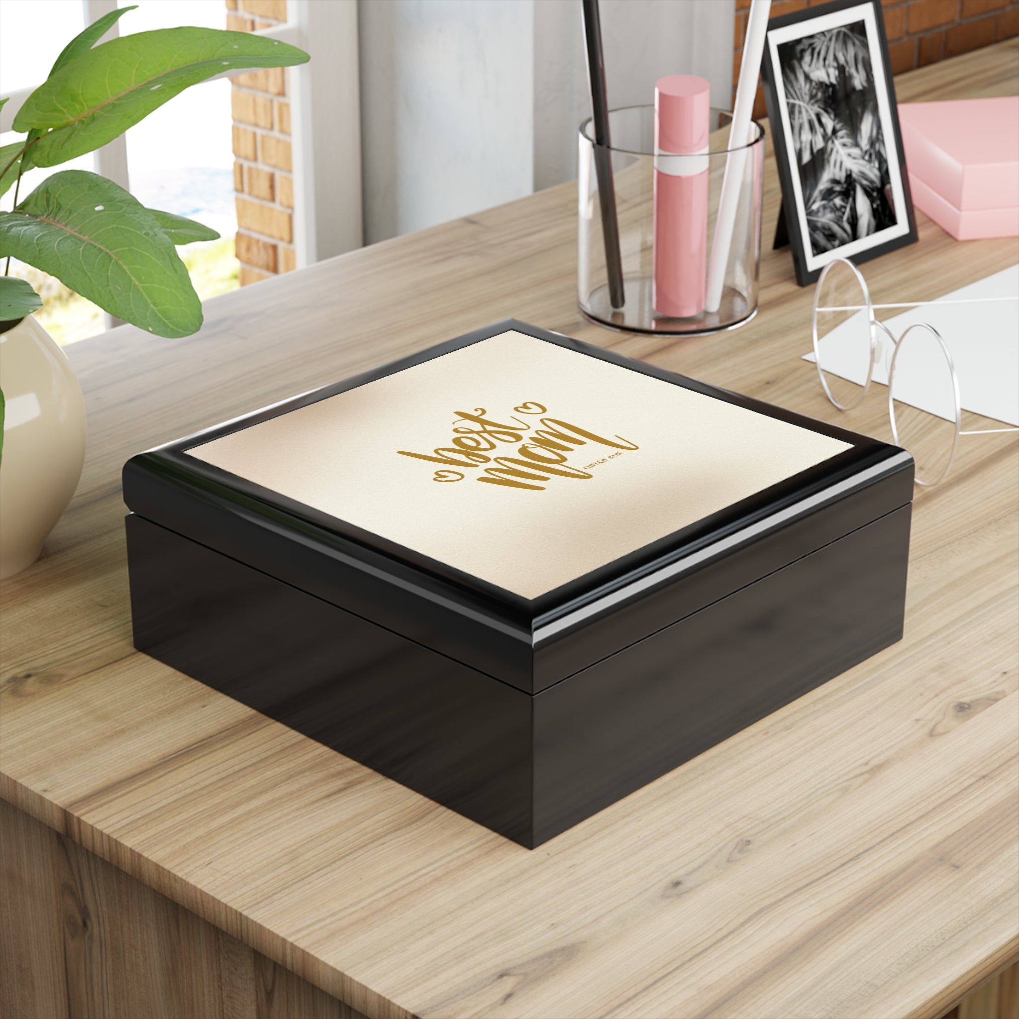 Personalized Jewelry Box for The Best Mom - Elegant Keepsake Storage