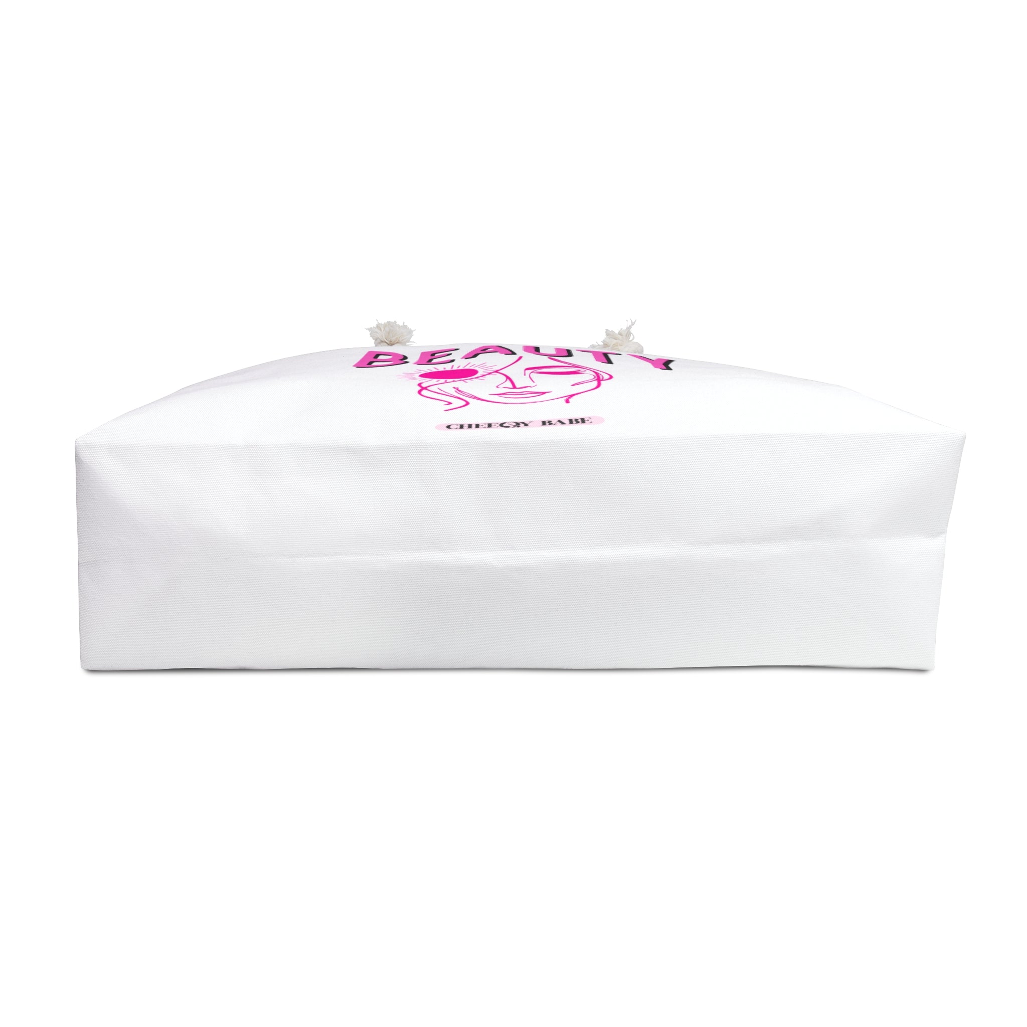 Weekender Bag 'Beauty' – White Stylish Travel Bag