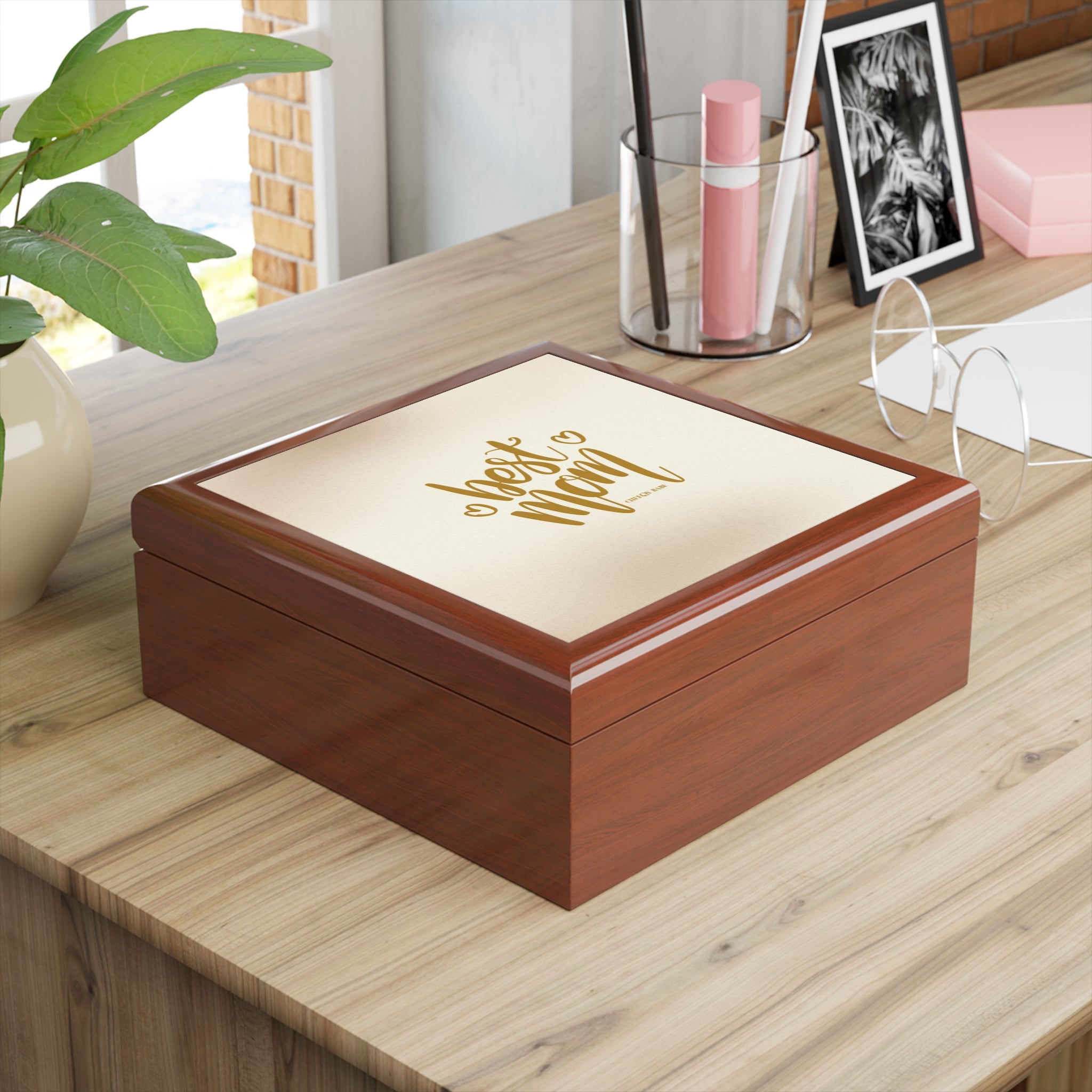 Personalized Jewelry Box for The Best Mom - Elegant Keepsake Storage