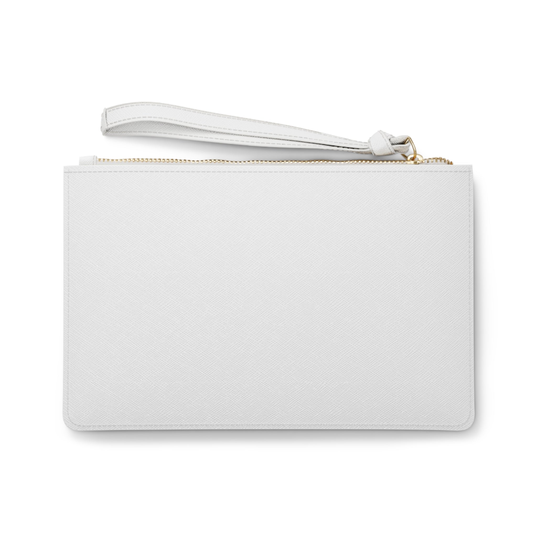 Good Vibes Clutch Bag - White, Chic & Stylish Purse for Everyday Use